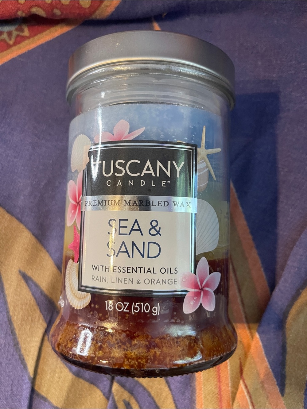 Tuscany candle Sea and Sand 2 wick candle new